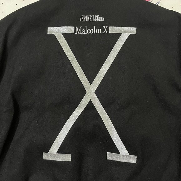 Supreme X 40 Acres Malcolm X Themed Baseball Jacket - Picture 10 of 10